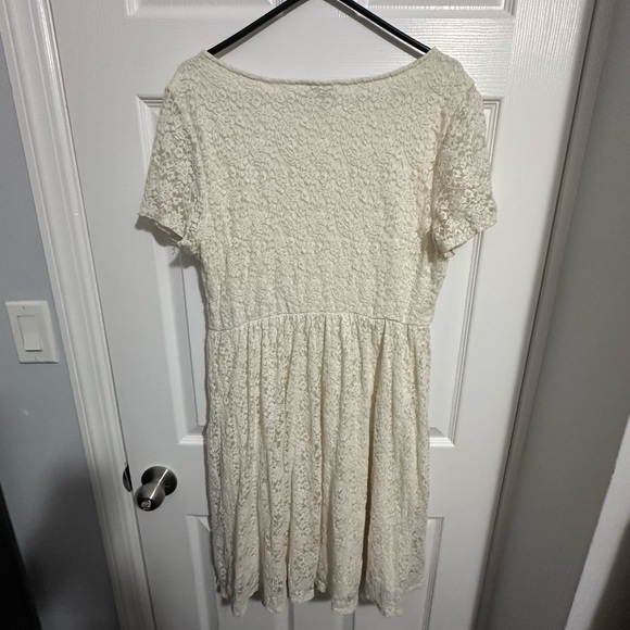 Torrid White Lace Skater Dress - Picture 3 of 6